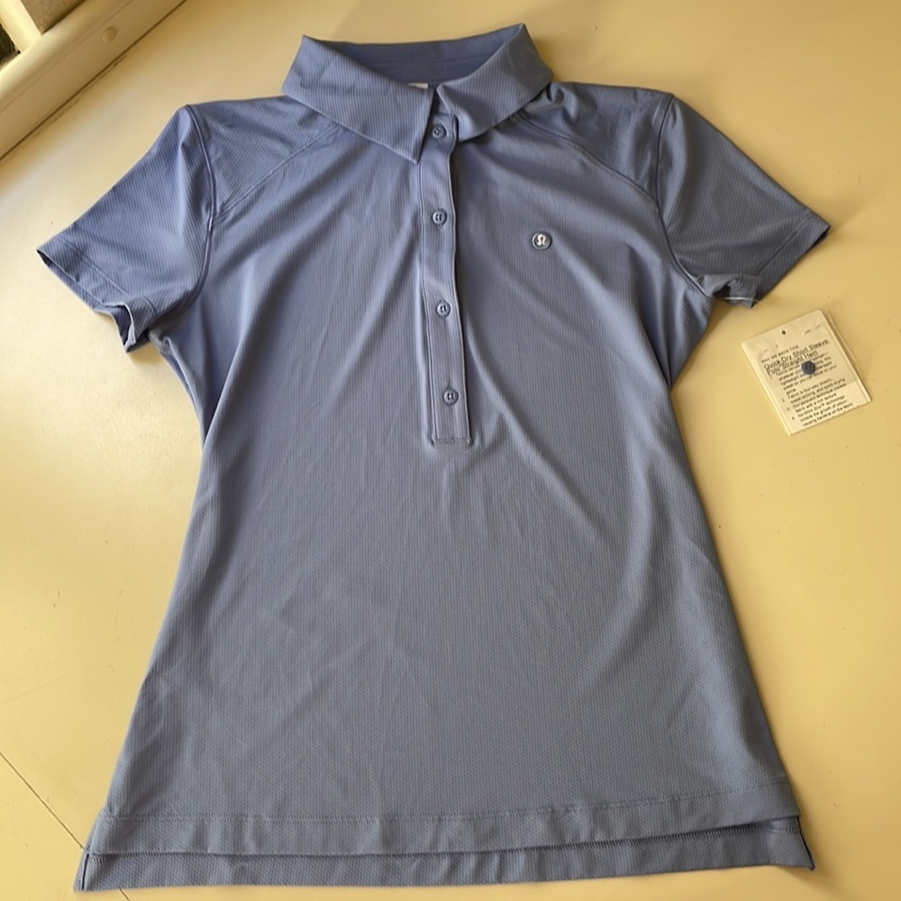 Lululemon Quick Dry Short Sleeve Polo Tennis Shirt - Picture 3 of 11
